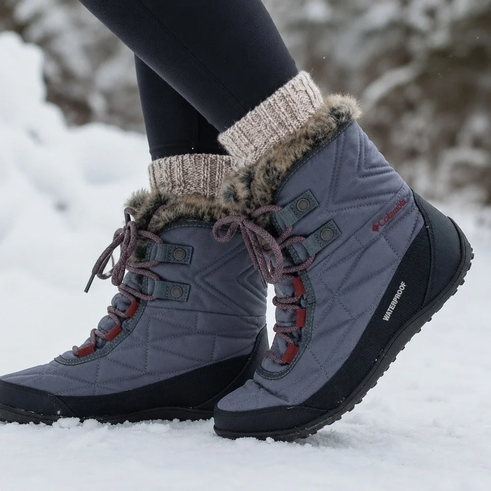 Columbia Minx Mid II Winter Boots Women Sz 9 Waterproof Faux Fur Gorpcore 2.
